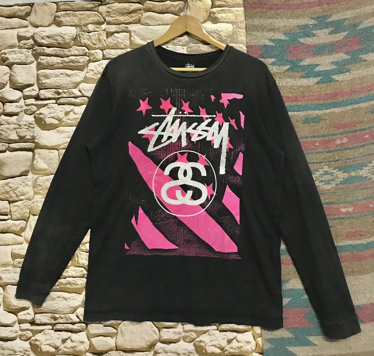 Stussy Stussy SunFaded Tshirt Longsleeve Size US L / EU 52-54 / 3 - 1 Thumbnail