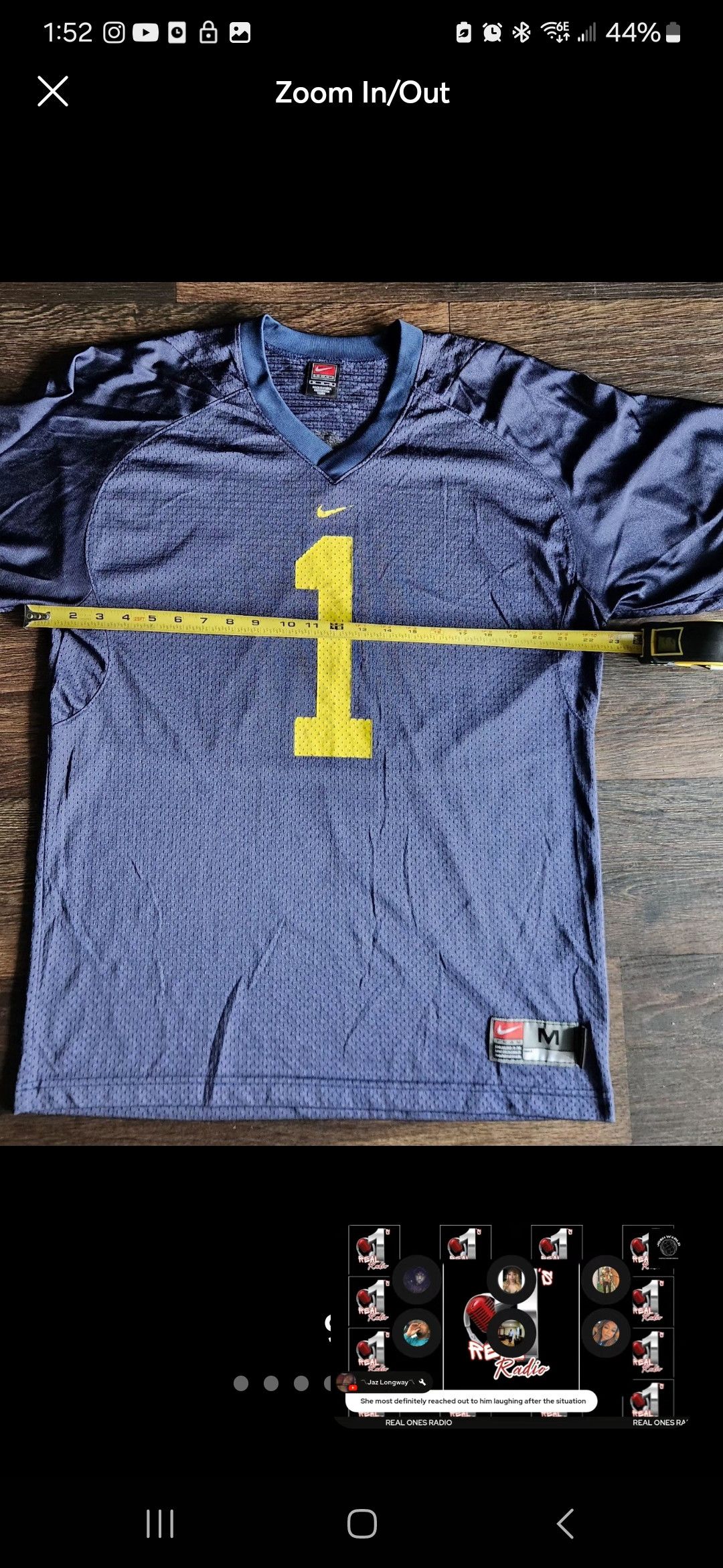 Nike × Vintage Vintage Nike Team Michigan Wolverines Football Jersey Size US M / EU 48-50 / 2 - 9 Thumbnail