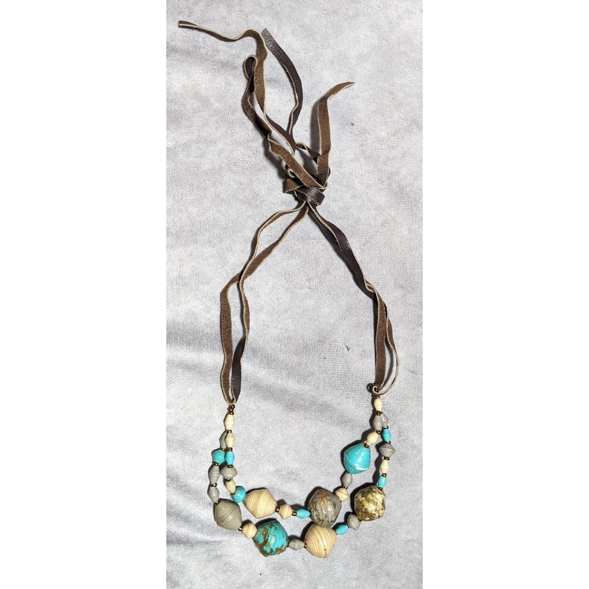 Other Bohemian Beaded Gold Flake Necklace Size ONE SIZE - 8 Thumbnail