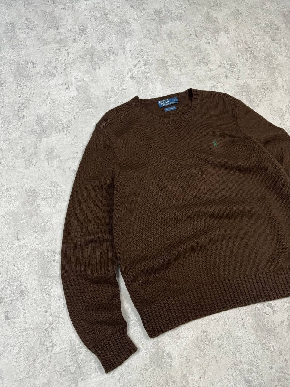 Polo Ralph Lauren Vintage Polo Ralph Lauren y2k Knitted Brown Sweater Size US L / EU 52-54 / 3 - 2 Thumbnail
