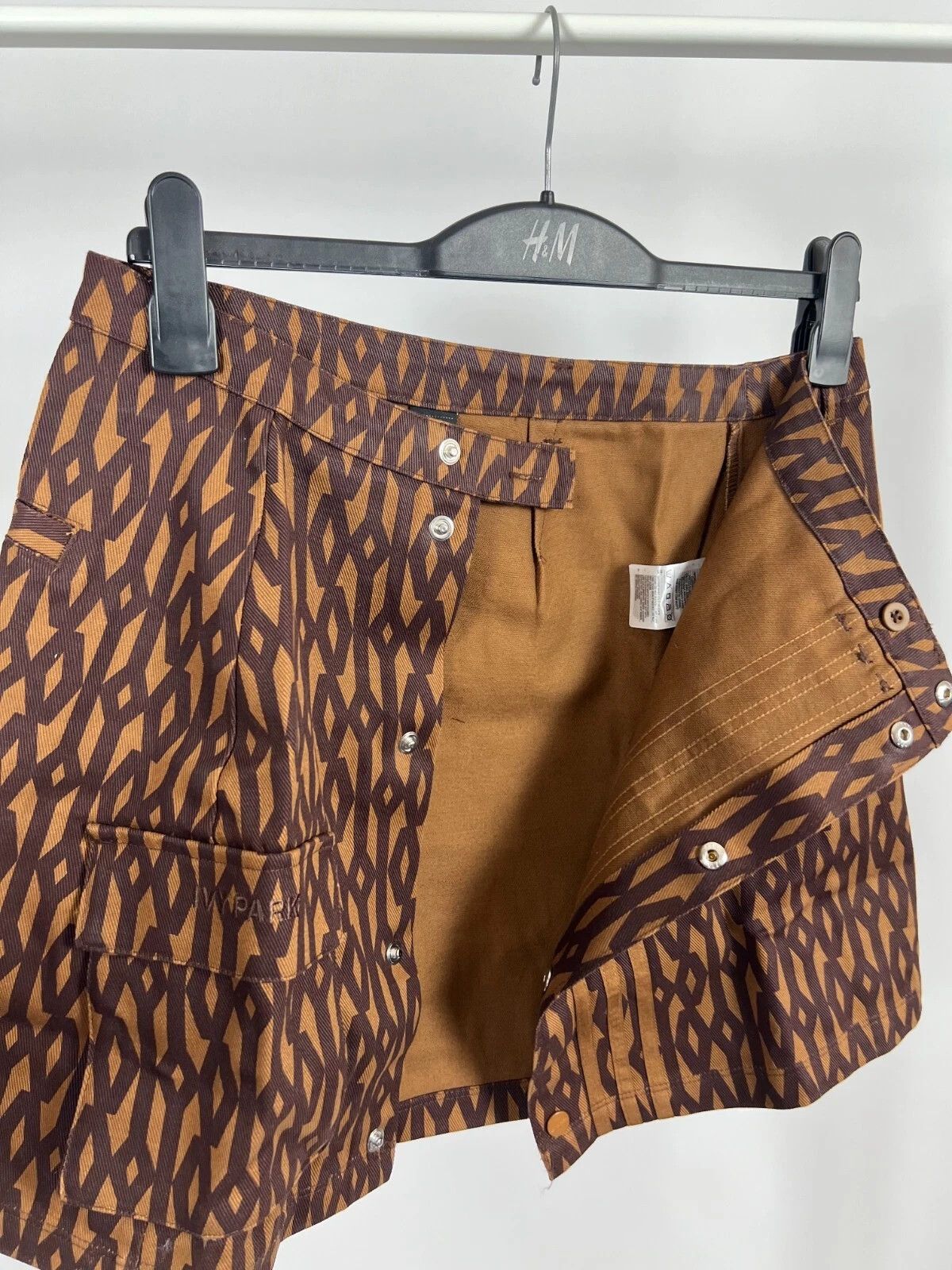 Adidas × Ivy Park Ivy Park X Adidas Monogram Jeans Short Skirt Wild Brown Size 36" / US 14 / IT 50 - 5 Thumbnail