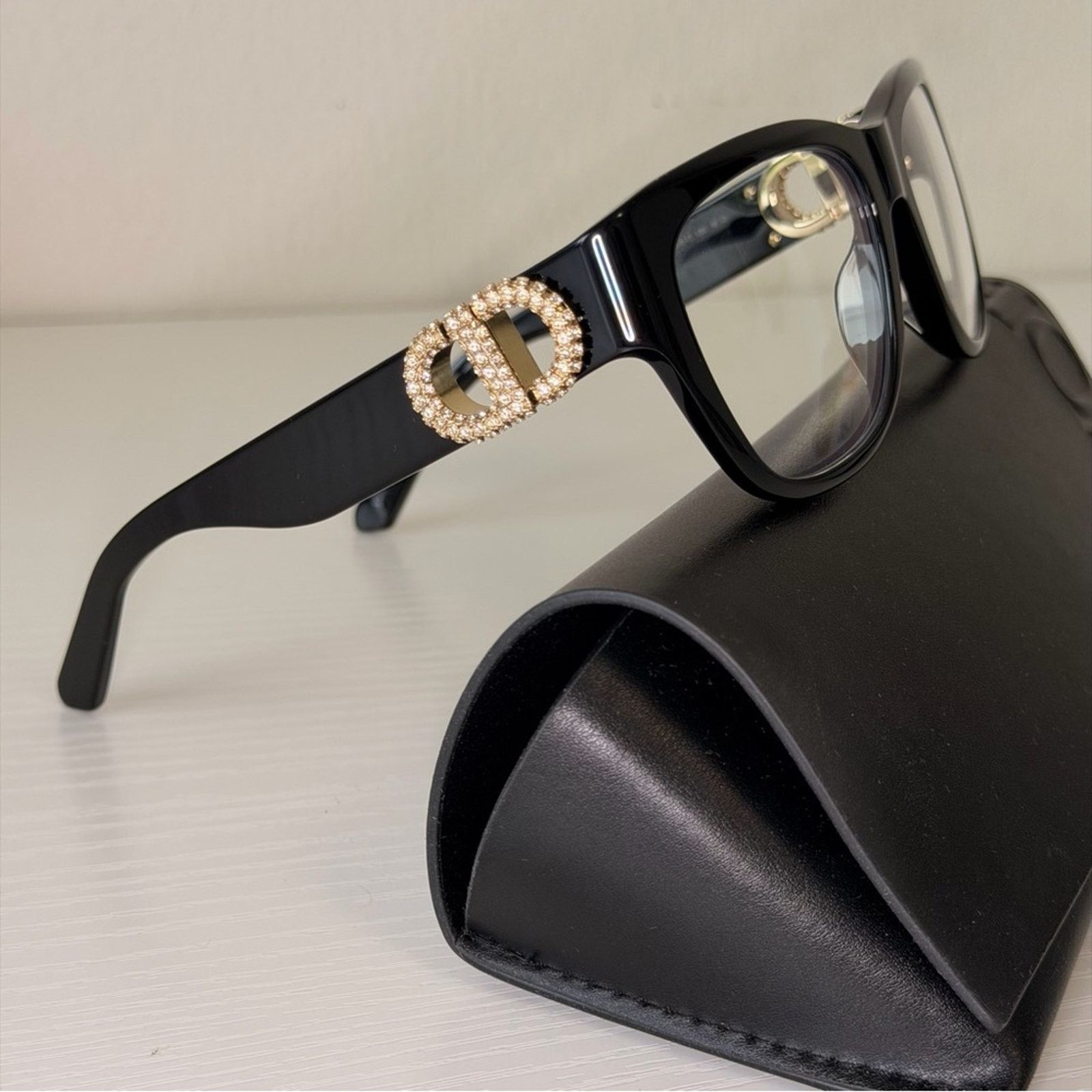 Dior New! Dior Women's Glasses in Black, 30MontaigneO S4I 12BB Size ONE SIZE - 2 Thumbnail