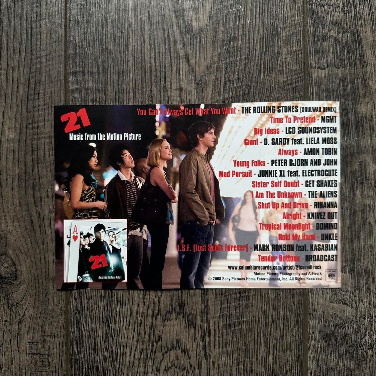 Vintage Vintage 2008 21 Movie Soundtrack CD Promo DVD Poster Print Size ONE SIZE - 2 Thumbnail