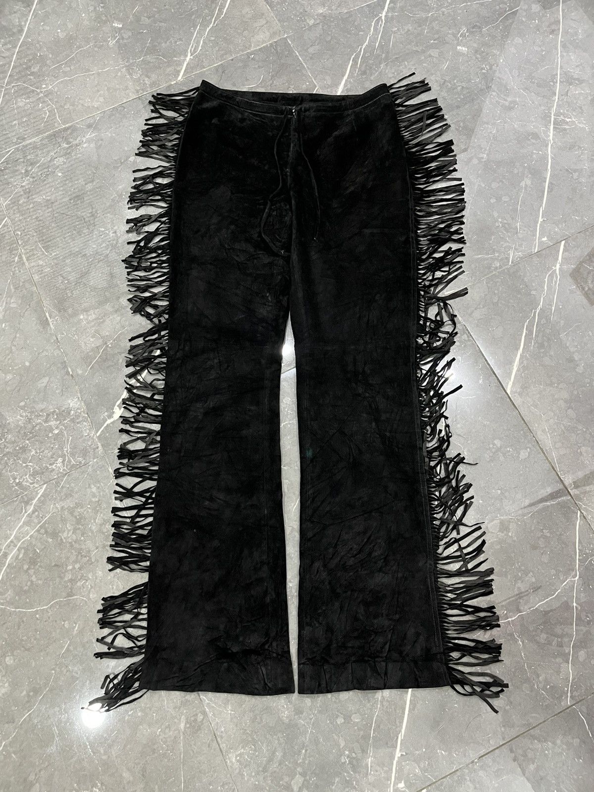 Katharine Hamnett London KATHERINE HAMNETT SUEDE FLARED AW 1989 Size US 28 / EU 44 - 1 Thumbnail