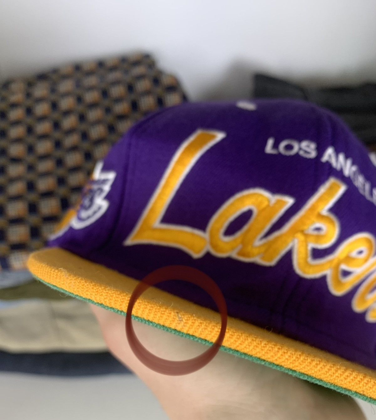 NBA Mitchell & Ness Los Angeles Lakers Cap Hat Size ONE SIZE - 10 Thumbnail
