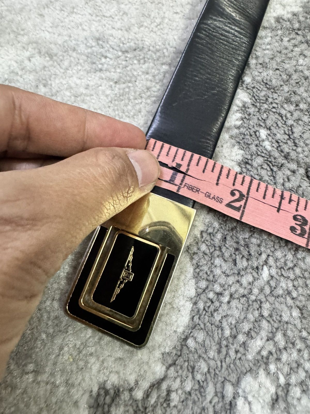 Longines VINTAGE LONGINES LEATHER BELT SUITED 30”-32” Size 32 - 6 Thumbnail