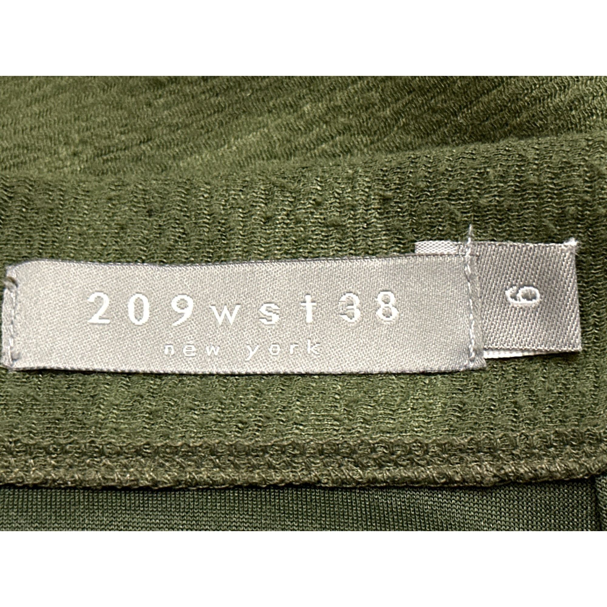 Other 209 WST 38th Med Olive Green Camo Textured Thick Cozy Pencil Size 28" / US 6 / IT 42 - 8 Thumbnail