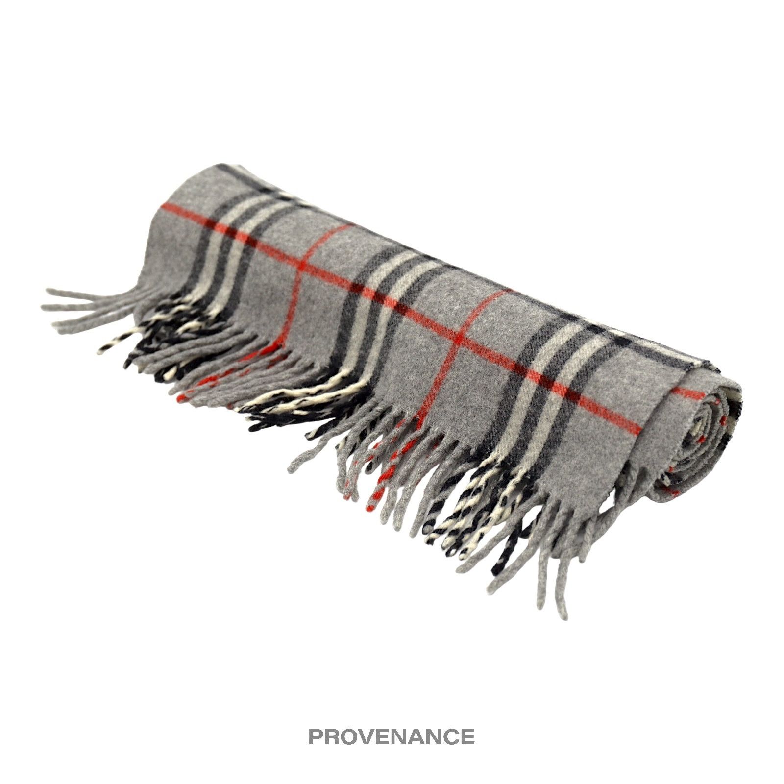 Burberry 🔴 Burberry Scarf - PURE CASHMERE Nova Check Grey Size ONE SIZE - 3 Thumbnail