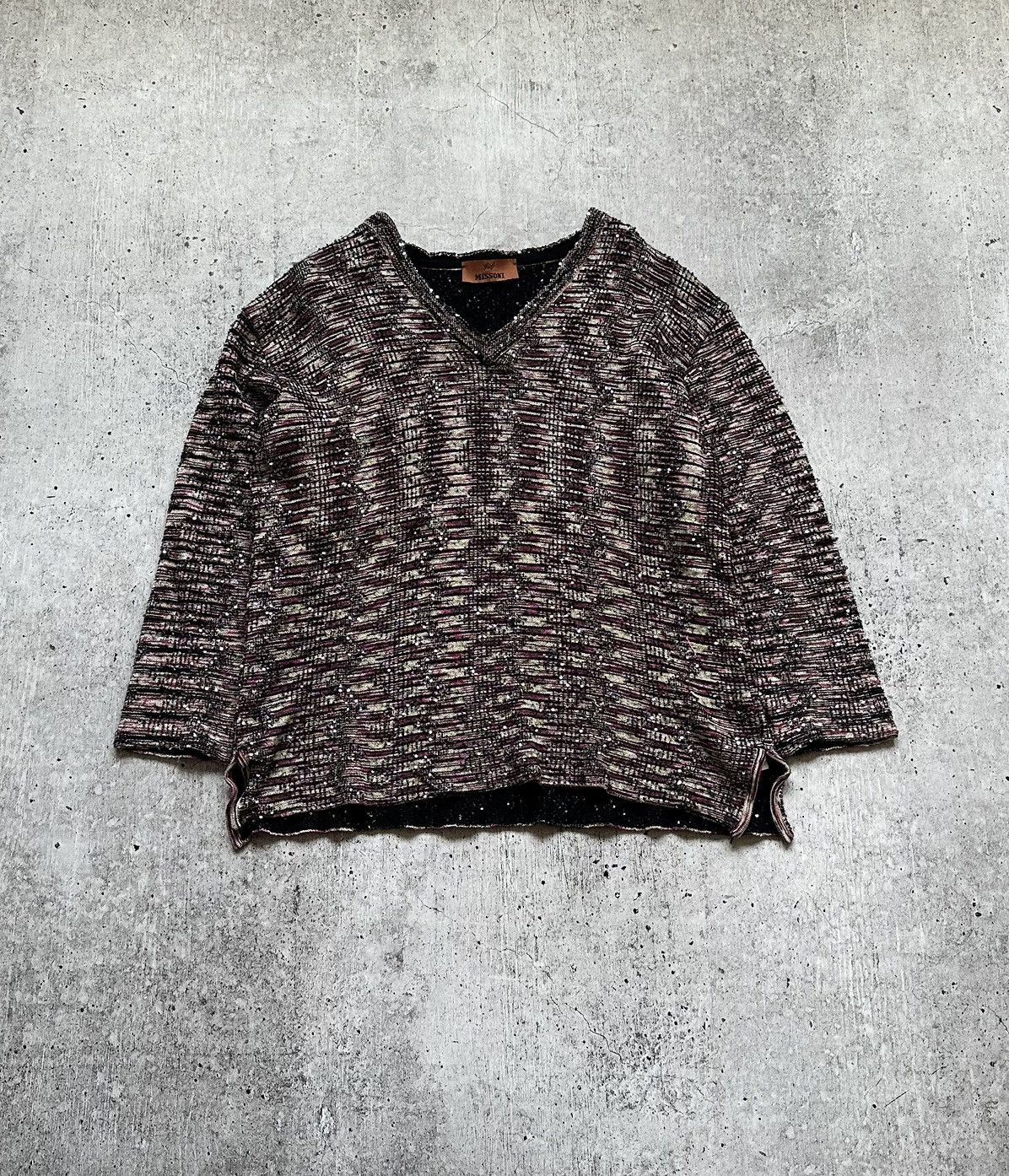 Missoni Women's Missoni V Neck Pullover Size L / US 10 / IT 46 - 1 Thumbnail