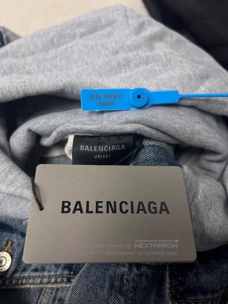 Balenciaga Balenciaga Patchwork Hooded Single Breasted Loose Casual D Size US S / EU 44-46 / 1 - 5 Thumbnail