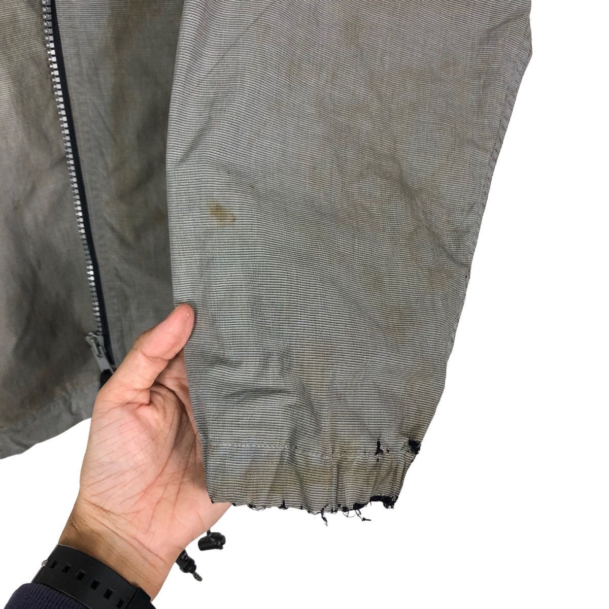 Japanese Brand 🔥Zipper Biker Jacket Distressed Rusty Design Nigel Cabourn Size US M / EU 48-50 / 2 - 15 Thumbnail