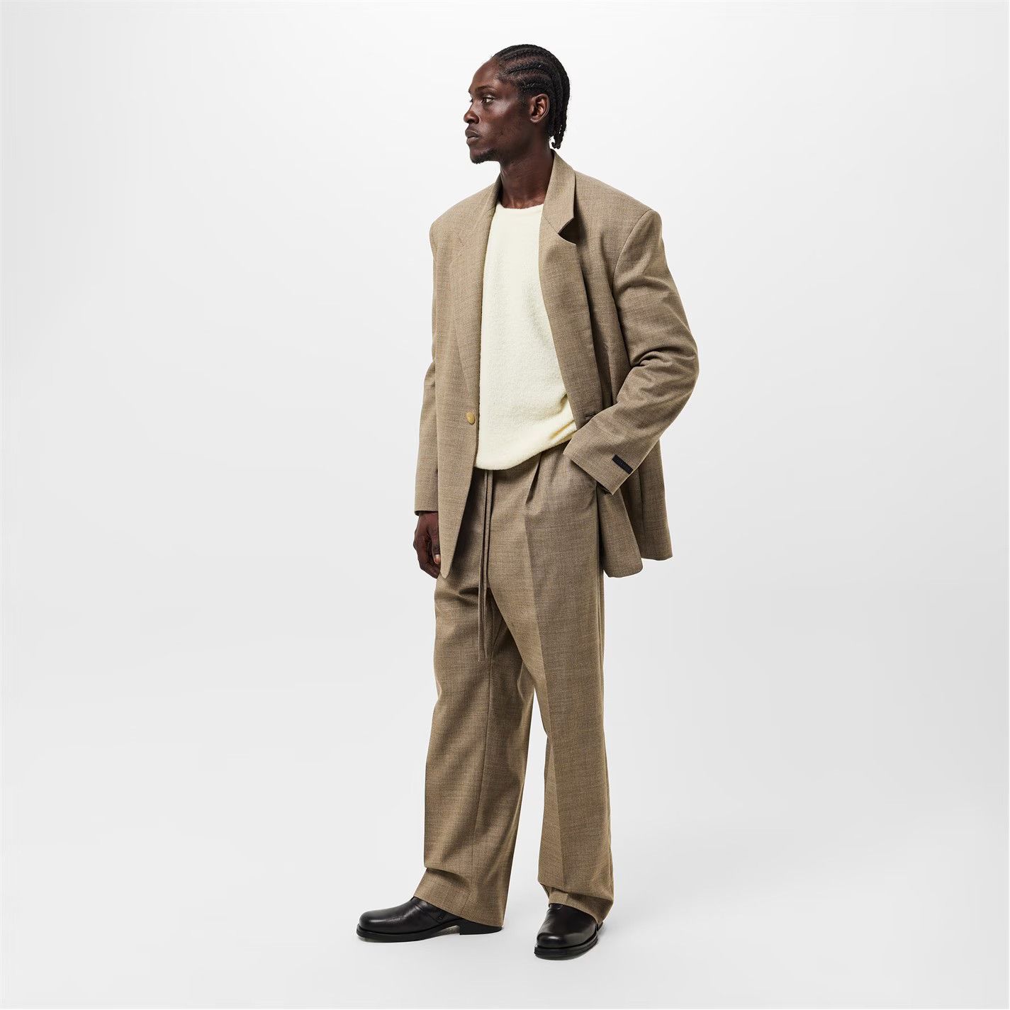 Fear of God o1g2r1mq0426 Straight Leg Trousers in Camel Size US 34 / EU 50 - 6 Thumbnail