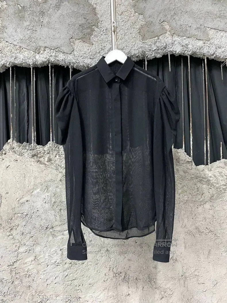 Saint Laurent Paris Saint Laurent SLP Puff Sleeve Shirt Size US XS / EU 42 / 0 - 1 Thumbnail