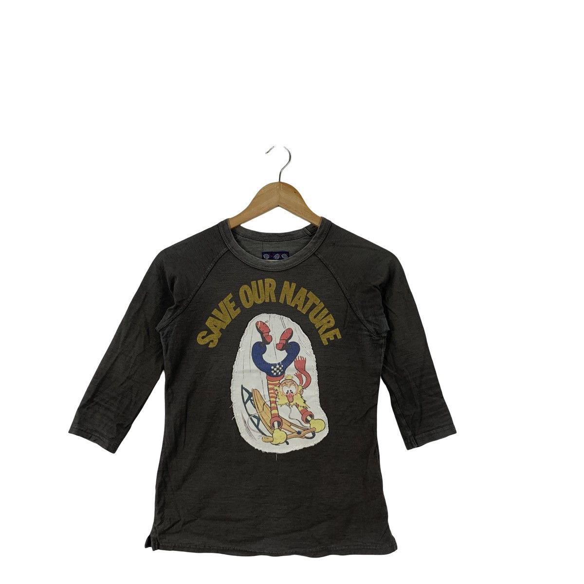 Other OLD BETTY'S Save Our Nature Natural Sun Faded Raglan Sleeve Size US XS / EU 42 / 0 - 4 Thumbnail