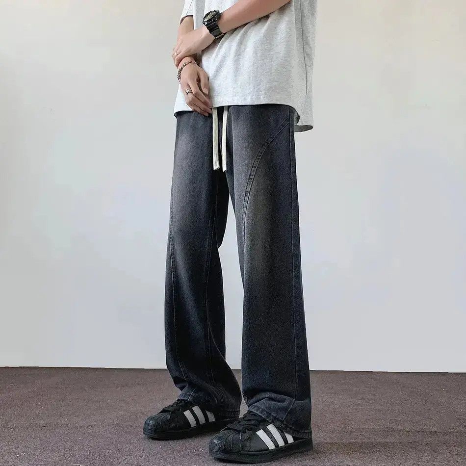 Japanese Brand Retro loose wide leg high street casual jeans Size US 32 / EU 48 - 3 Thumbnail