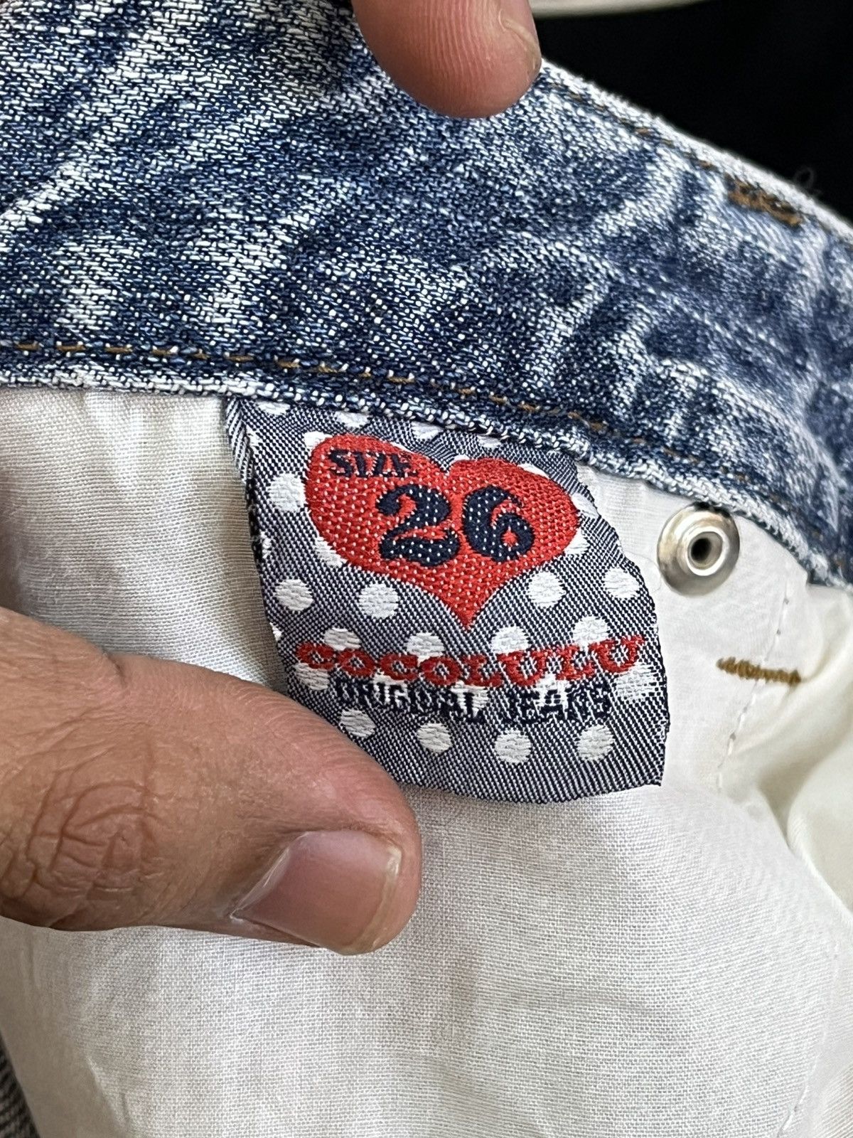 14th Addiction × 4GSELLER Vintage Cocolulu Big Logo Imprint Denim Size US 32 / EU 48 - 8 Thumbnail