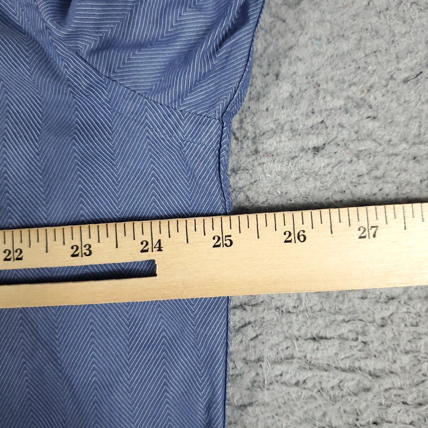 Ben Sherman Ben Sherman Shirt Mens Size 17 Blue Dress Button Up Long Sleeve Size 46R - 5 Thumbnail