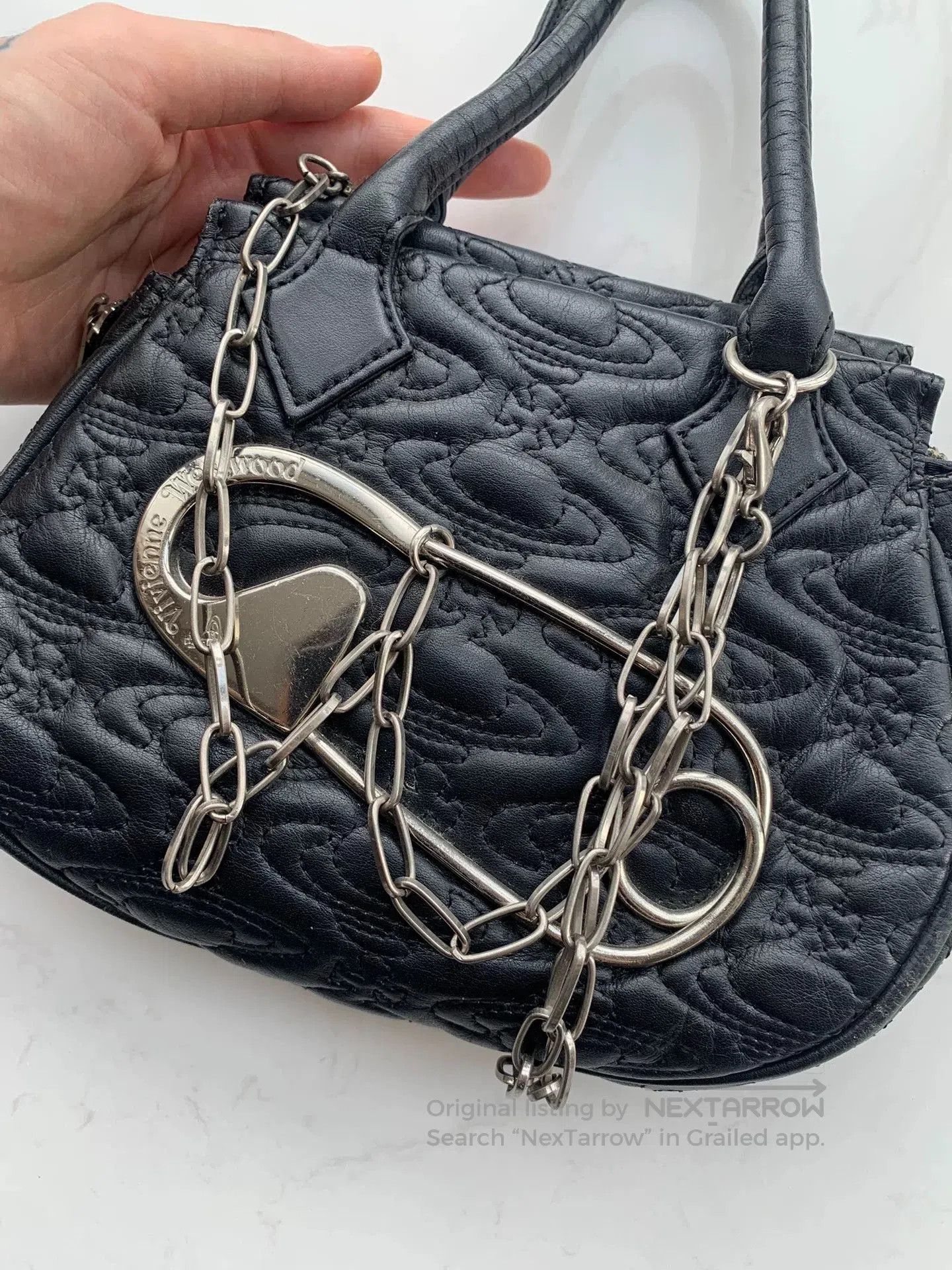 Vivienne Westwood Vivienne Westwood Vintage Pin Embossed Handbag. Size ONE SIZE - 3 Thumbnail