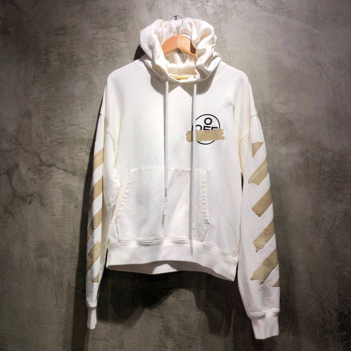 Off White Off white tape arrows hoodie Grailed