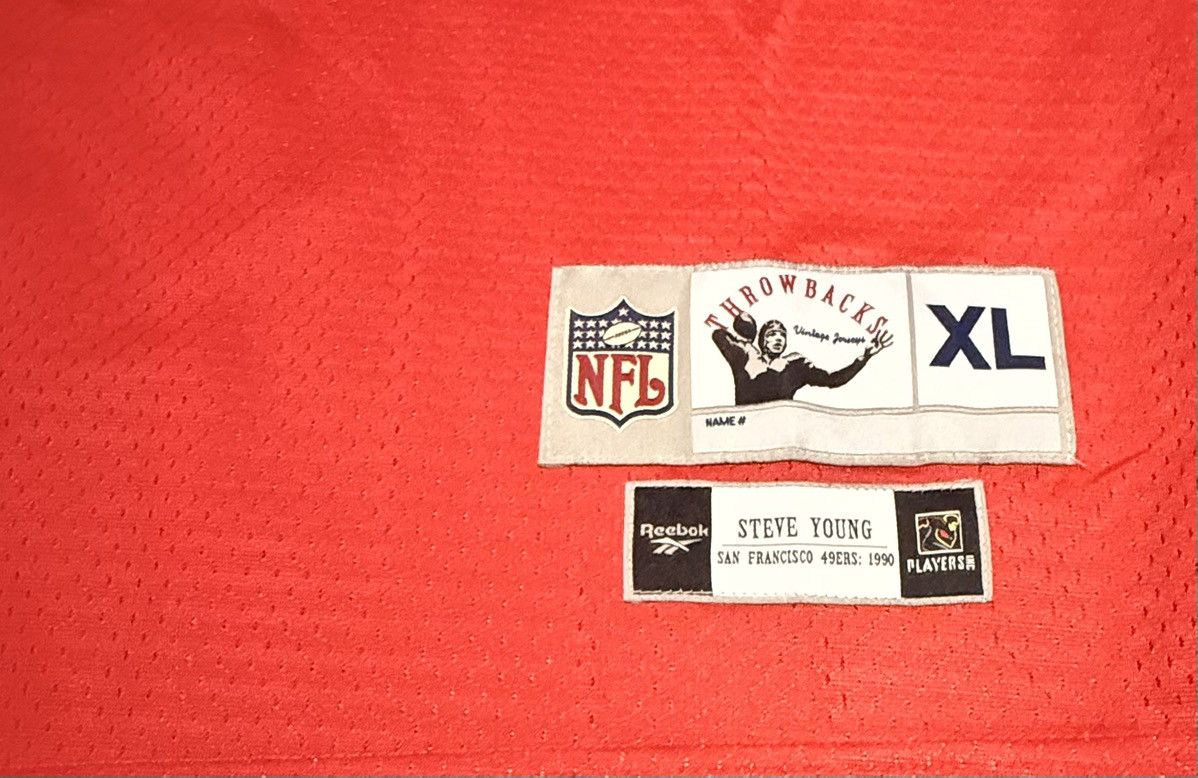 Reebok Steve Young San Francisco 49ers Vintage Stitched Jersey Size US XL / EU 56 / 4 - 3 Thumbnail