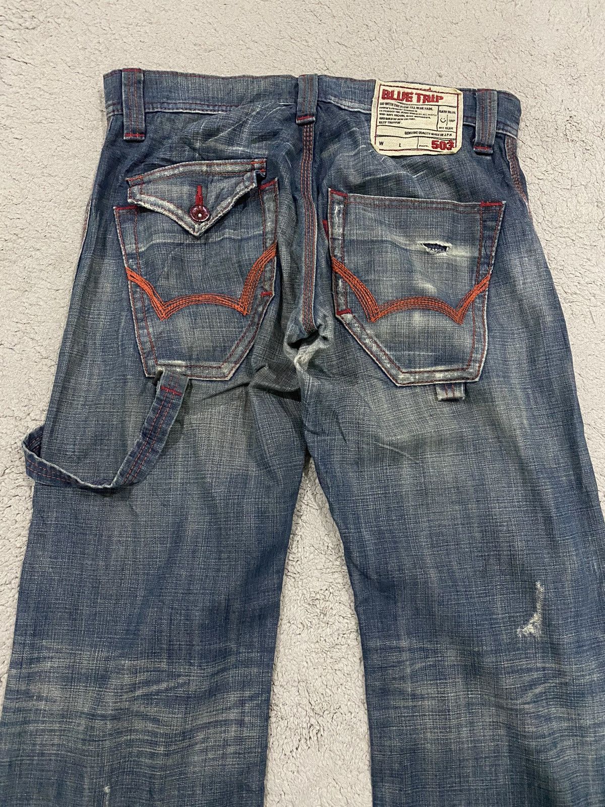 Edwin Edwin Bluetrip Bondage Punks Style Denim Pants Size US 33 - 3 Thumbnail