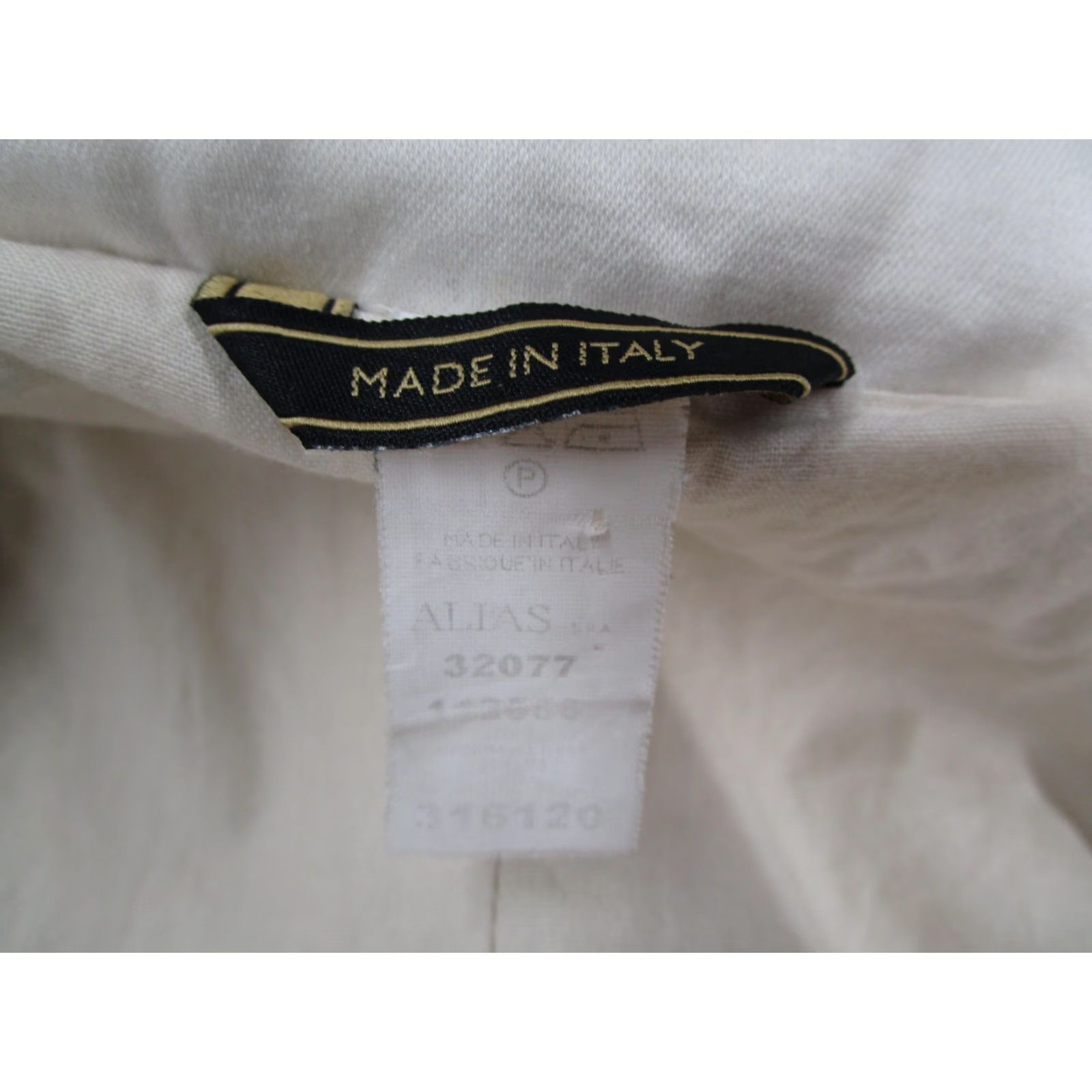 Versace VINTAGE Versace Ivory Moto Jacket Womens Large Cotton Blend Made in Italy Y2K 90s Size US L / EU 52-54 / 3 - 4 Thumbnail