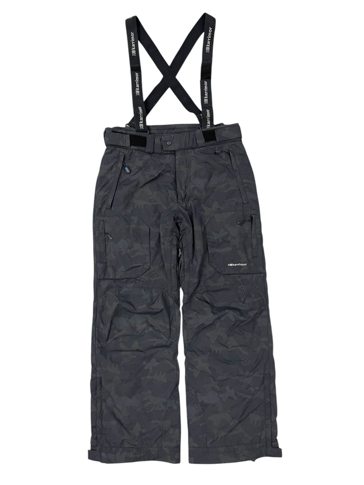 Japanese Brand × Karrimor Karrimor Black Camo Ski Pant With Suspender Size US 34 / EU 50 - 1 Thumbnail