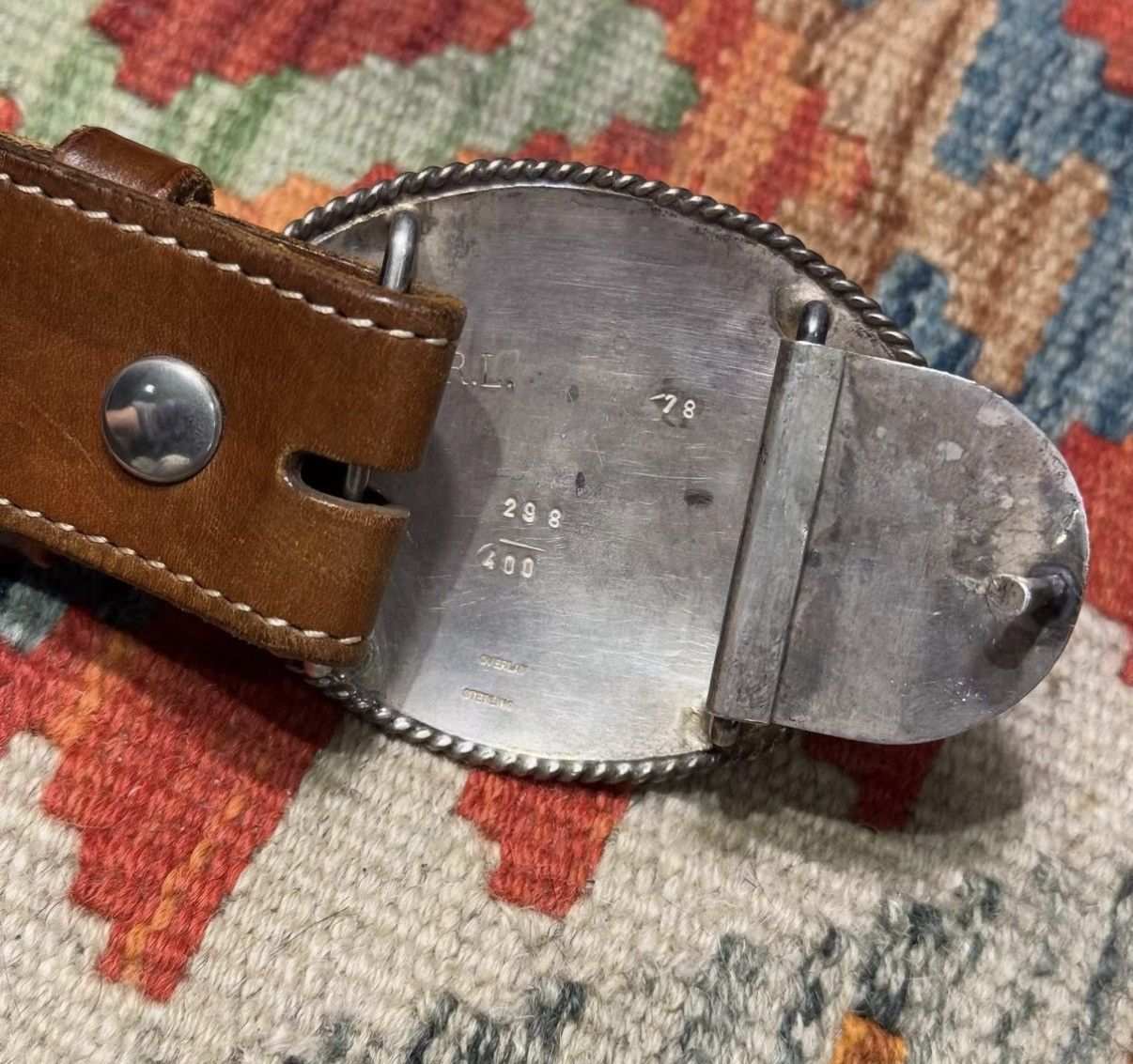 Ralph Lauren Ralph Lauren RL Overlay Carved Horse Head Buckle Belt K22 Size ONE SIZE - 4 Thumbnail