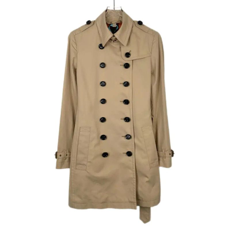 Burberry Burberry Brown Cotton Women's Trench Coat Size S / US 4 / IT 40 - 1 Thumbnail
