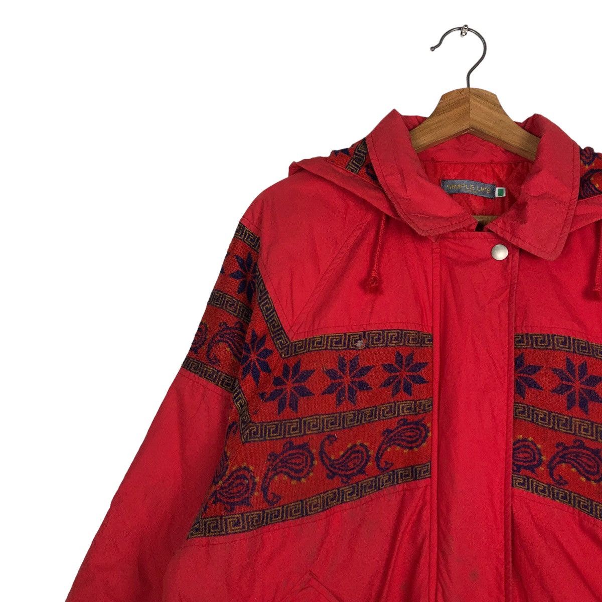 Japanese Brand 🔥Rich Red Chore Work Jacket Simple Life Navajo Issey Miyake Size US M / EU 48-50 / 2 - 7 Thumbnail