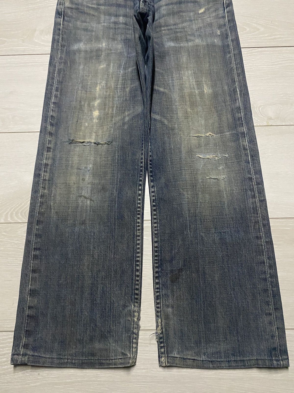 Levi's Vintage Levis 503 Button J38 Mud wash Distressed Baggy Jeans Size US 29 - 5 Thumbnail