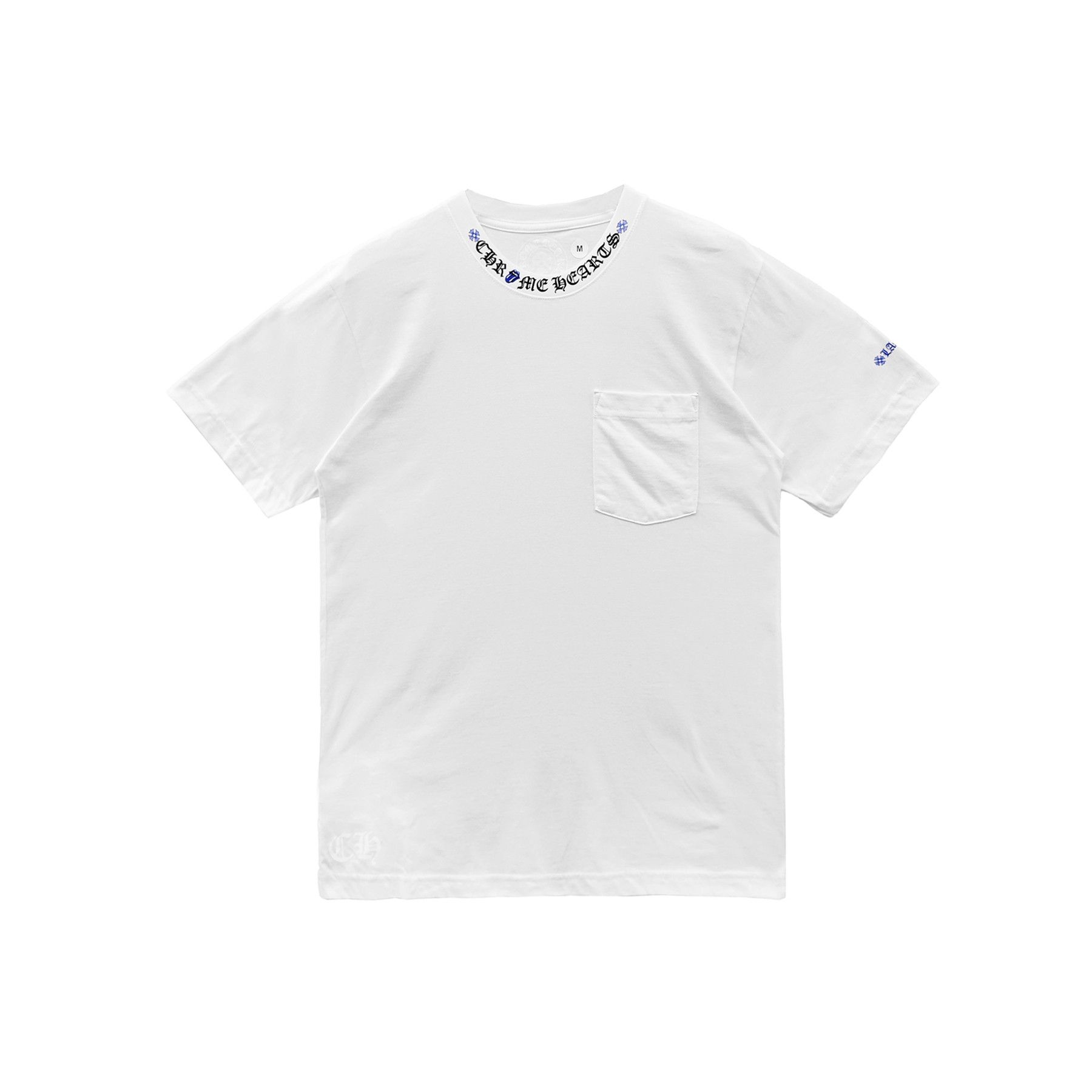 Chrome Hearts Chrome Hearts White V-Neck Short Sleeve Tee | Grailed