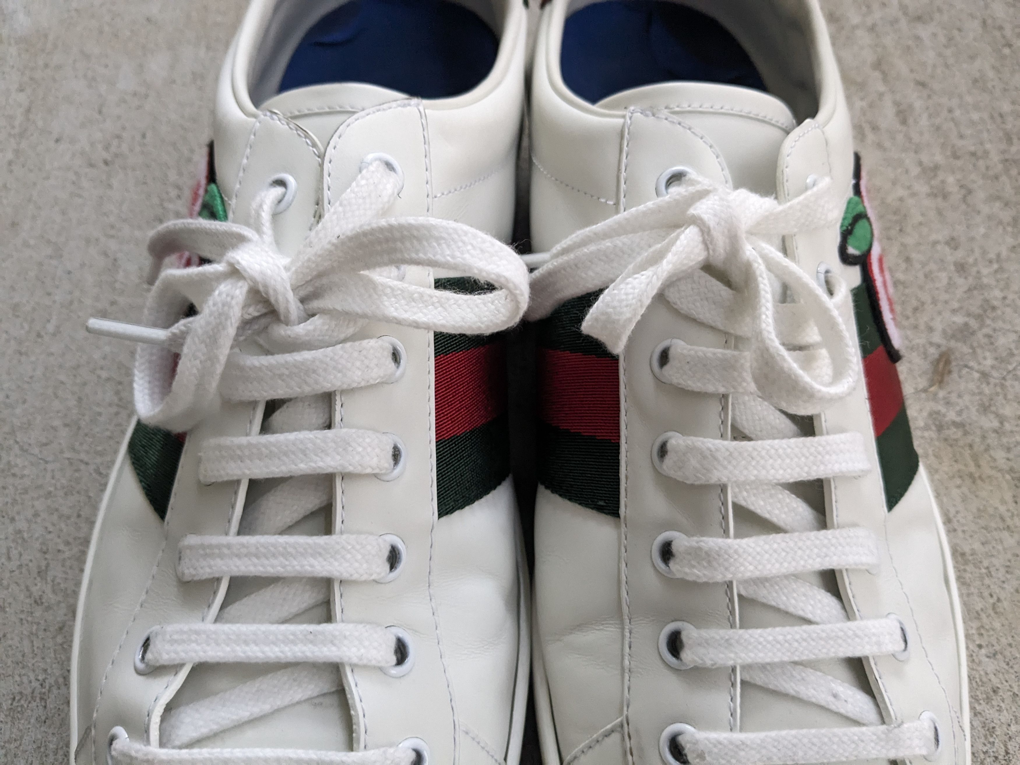 Gucci Gucci Ace Cherry Sneakers 13.5 Leather Low Tops Size US 13 / EU 46 - 3 Thumbnail