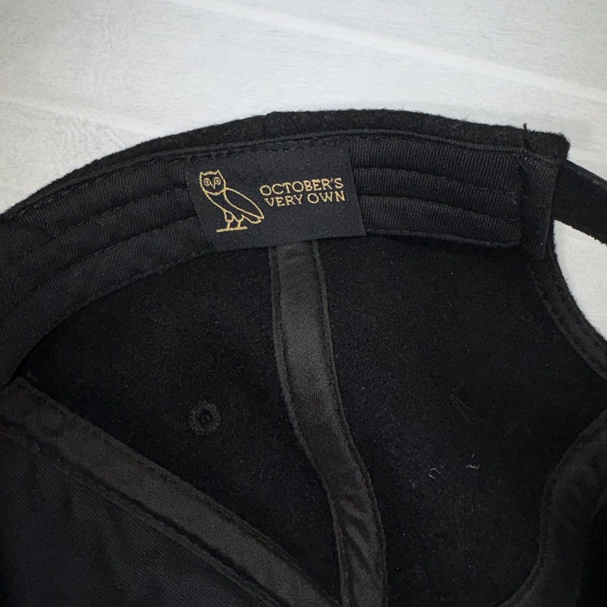 October's Very Own Drake OVO Octobers Very Own Adjustable Black Wool Sportscap Size ONE SIZE - 5 Thumbnail