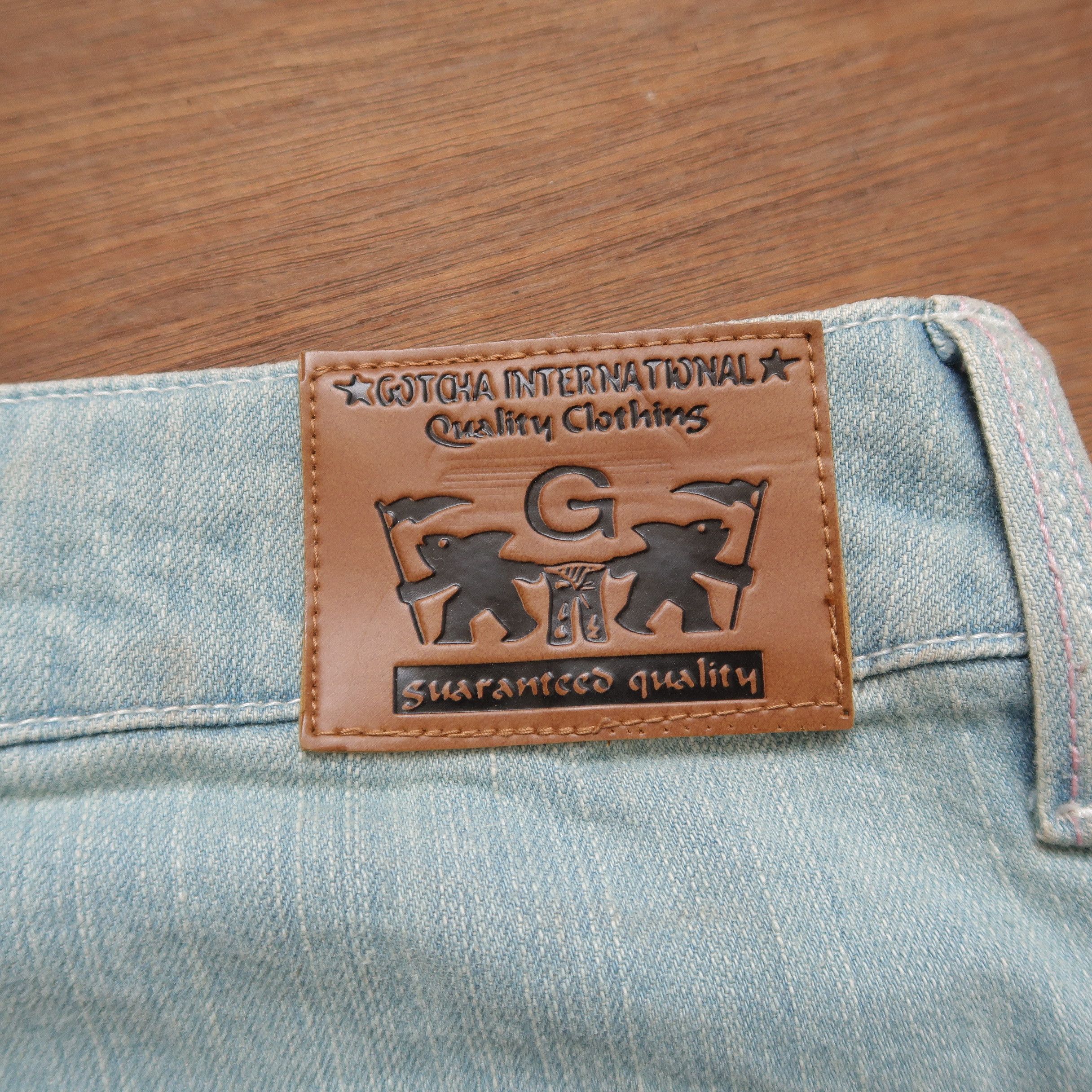 Le Grande Bleu (L.G.B.) 🔥Sick Y2K LGB Vintage Gotcha Banana Curved Denim Vkei Size US 32 / EU 48 - 17 Thumbnail