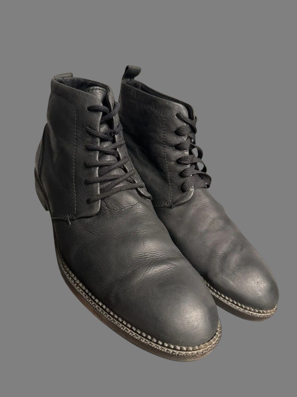 If Six Was Nine Guidi Rick Owens Handmade Leather Boots Rare Last Drop GOA Size US 12 / EU 45 - 3 Thumbnail