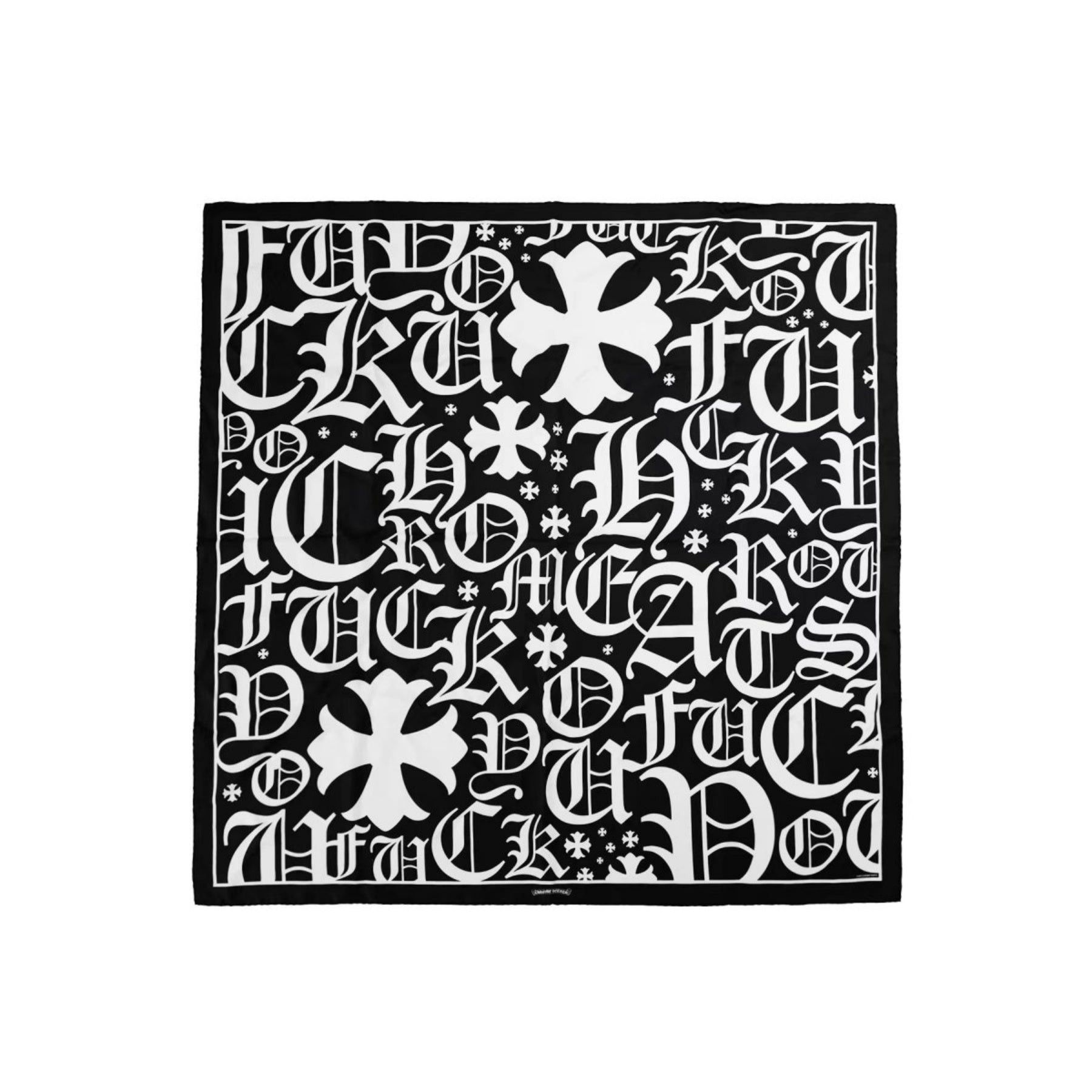 Chrome Hearts Chrome Hearts Script Cross Logo Slik Square Scarf Size ONE SIZE - 1 Thumbnail