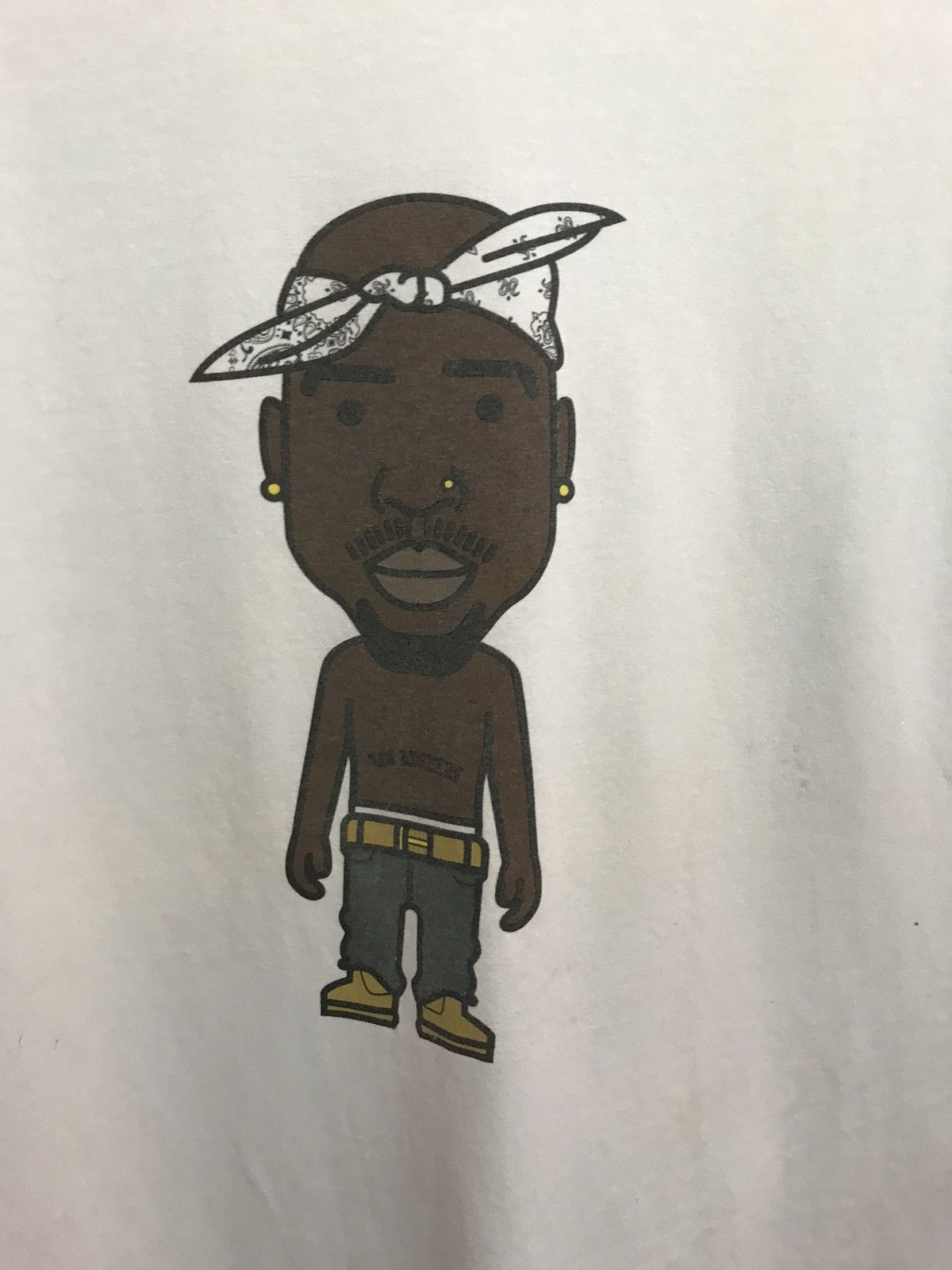 Rap Tees Tupac 2pac Rap streetwear white tee Size US L / EU 52-54 / 3 - 3 Thumbnail