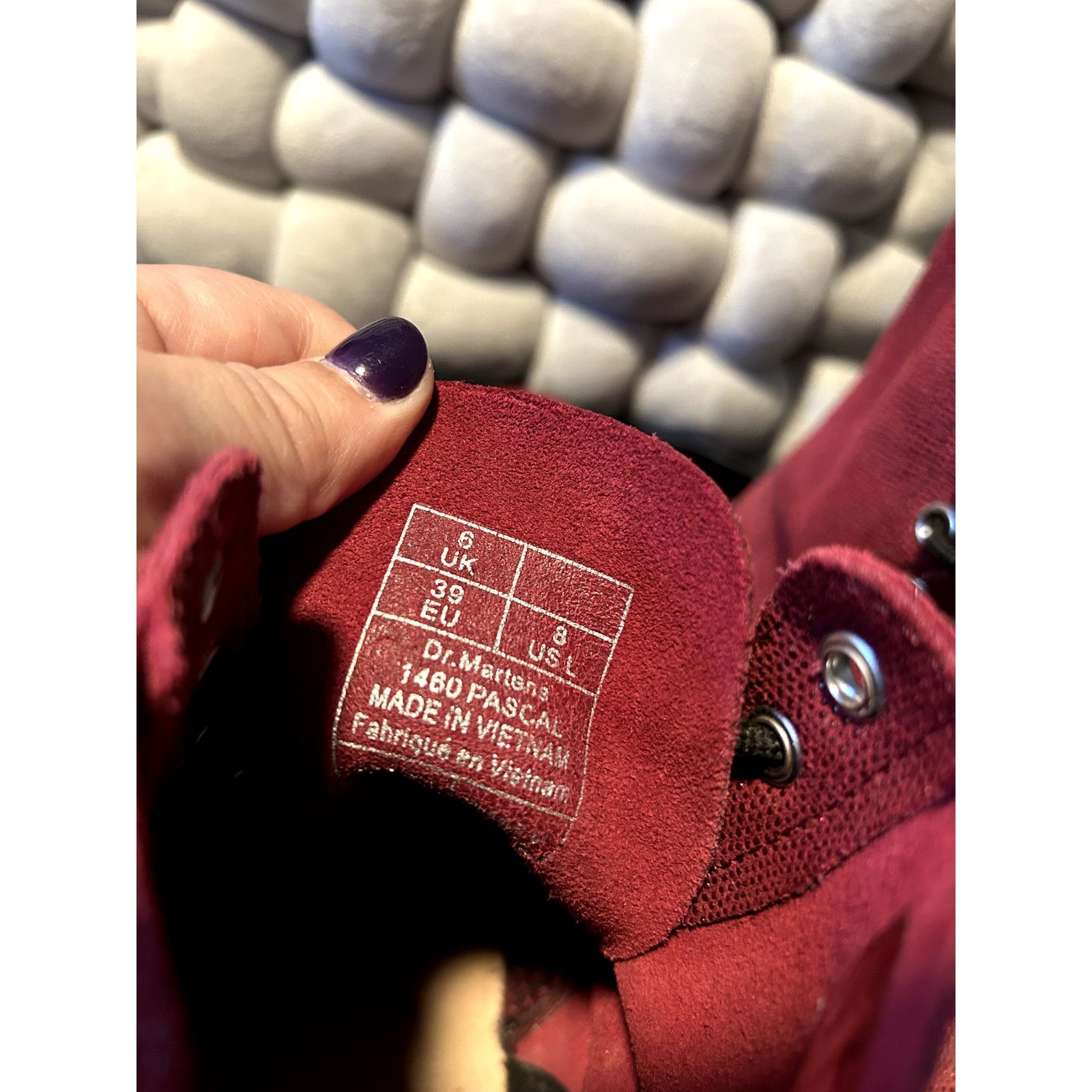 Dr. Martens Dr Martens 1460 Pascal Cherry Red Gliter Canvas size 8/EU 39 Size US 8 / IT 38 - 5 Thumbnail