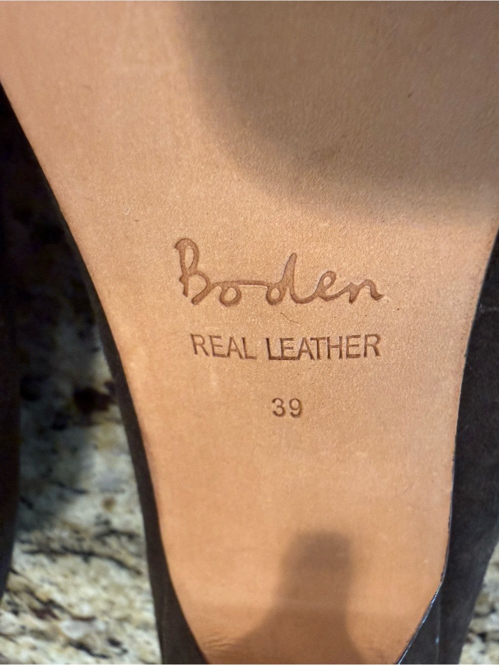 Boden Boden brown suede leather scallop trim heels rockabilly 39 Size US 7.5 / IT 37.5 - 5 Thumbnail