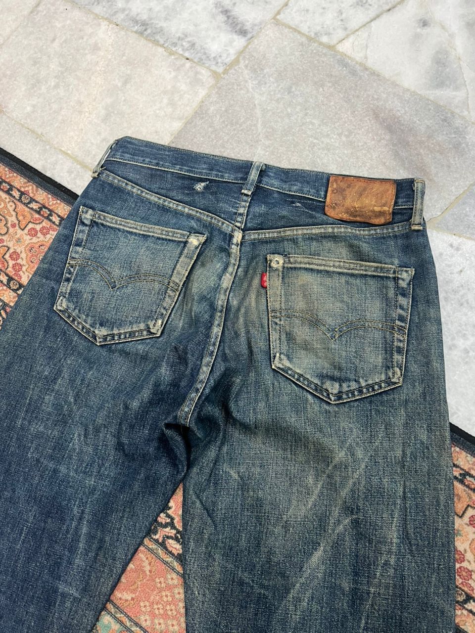 Levi's Vintage Levis 1944 Leather Patch Single Sided Size US 32 / EU 48 - 7 Thumbnail