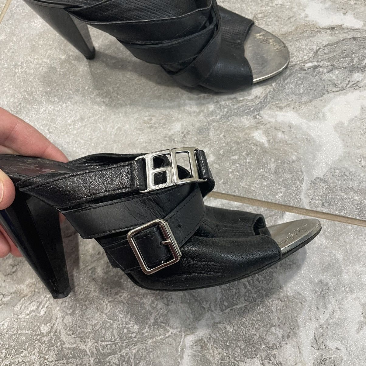 If Six Was Nine × Miss Sixty MISS SIXTY chrome Y2K 90s heels boots slip shoes sneakers Size US 6 / IT 36 - 4 Thumbnail