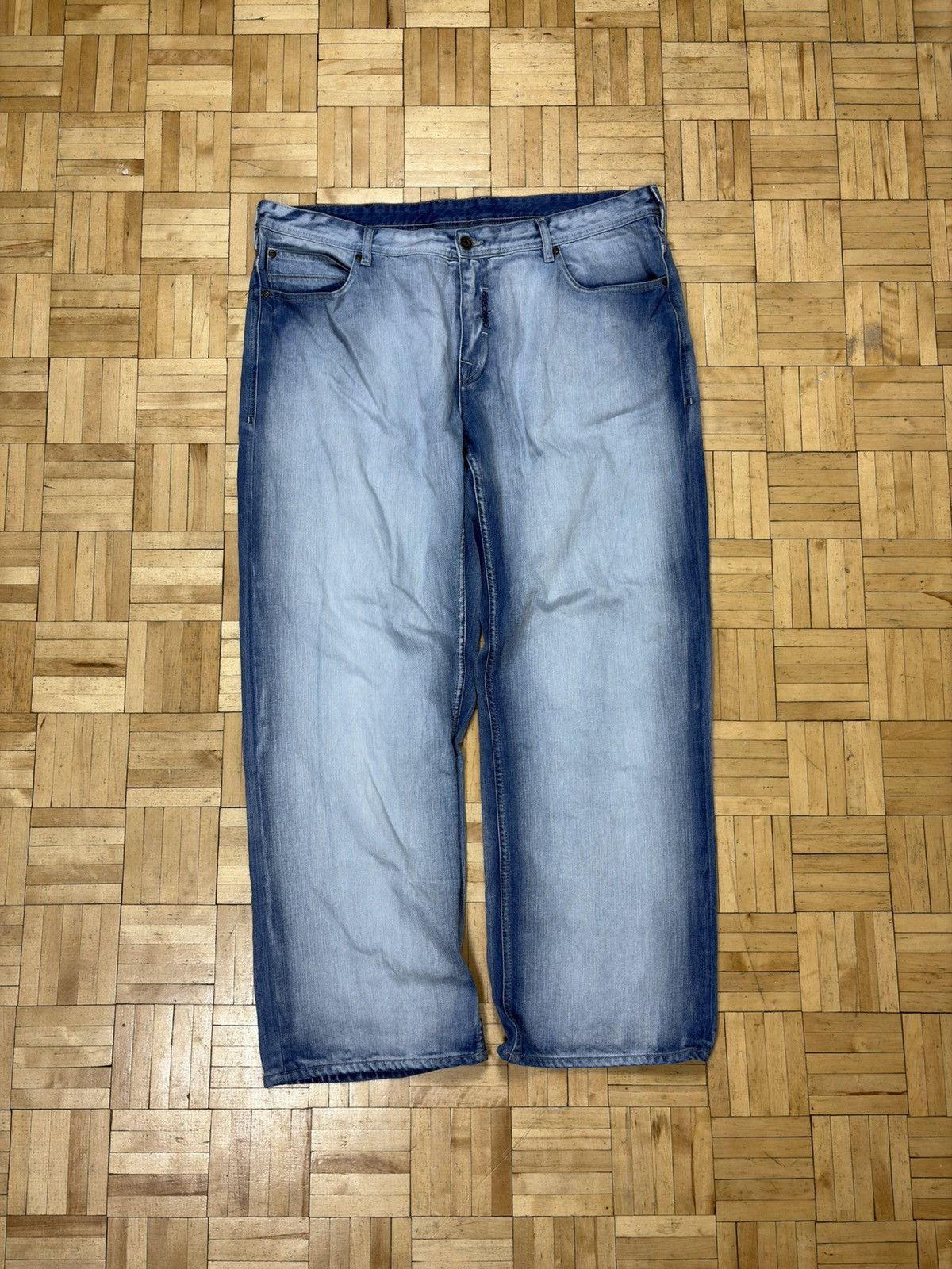 Pelle Pelle Pelle Pelle Baggy Rap Jeans Hiphop Washed Fade 42W Fits 40 Size US 40 / EU 56 - 1 Thumbnail