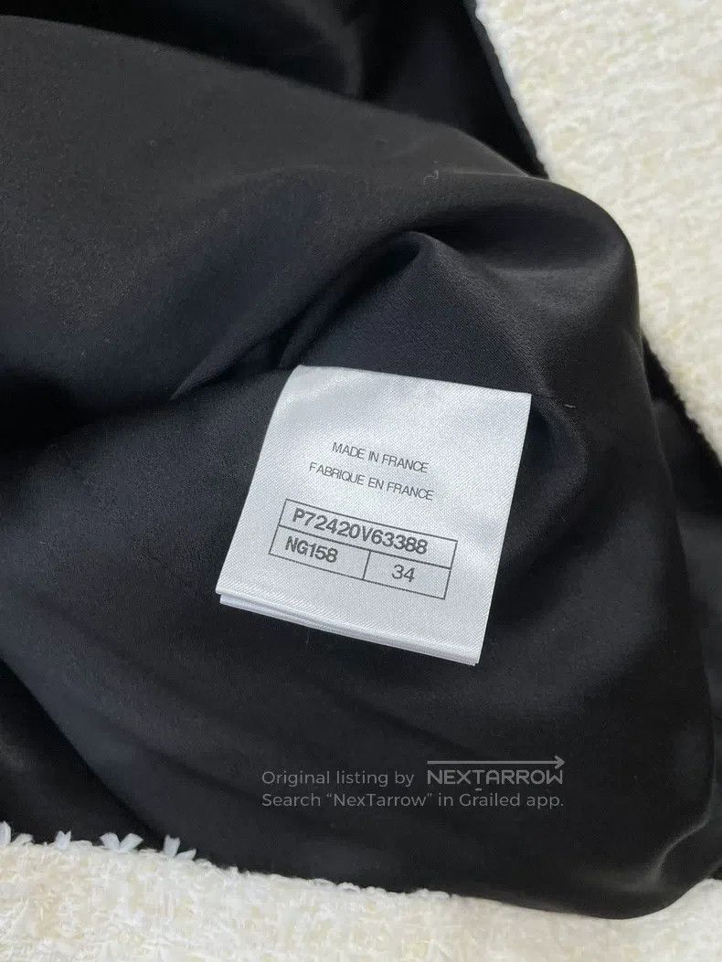Chanel Chanel Classic black and white lapel suit jacket Size XXS / US 00 / IT 34 - 8 Thumbnail