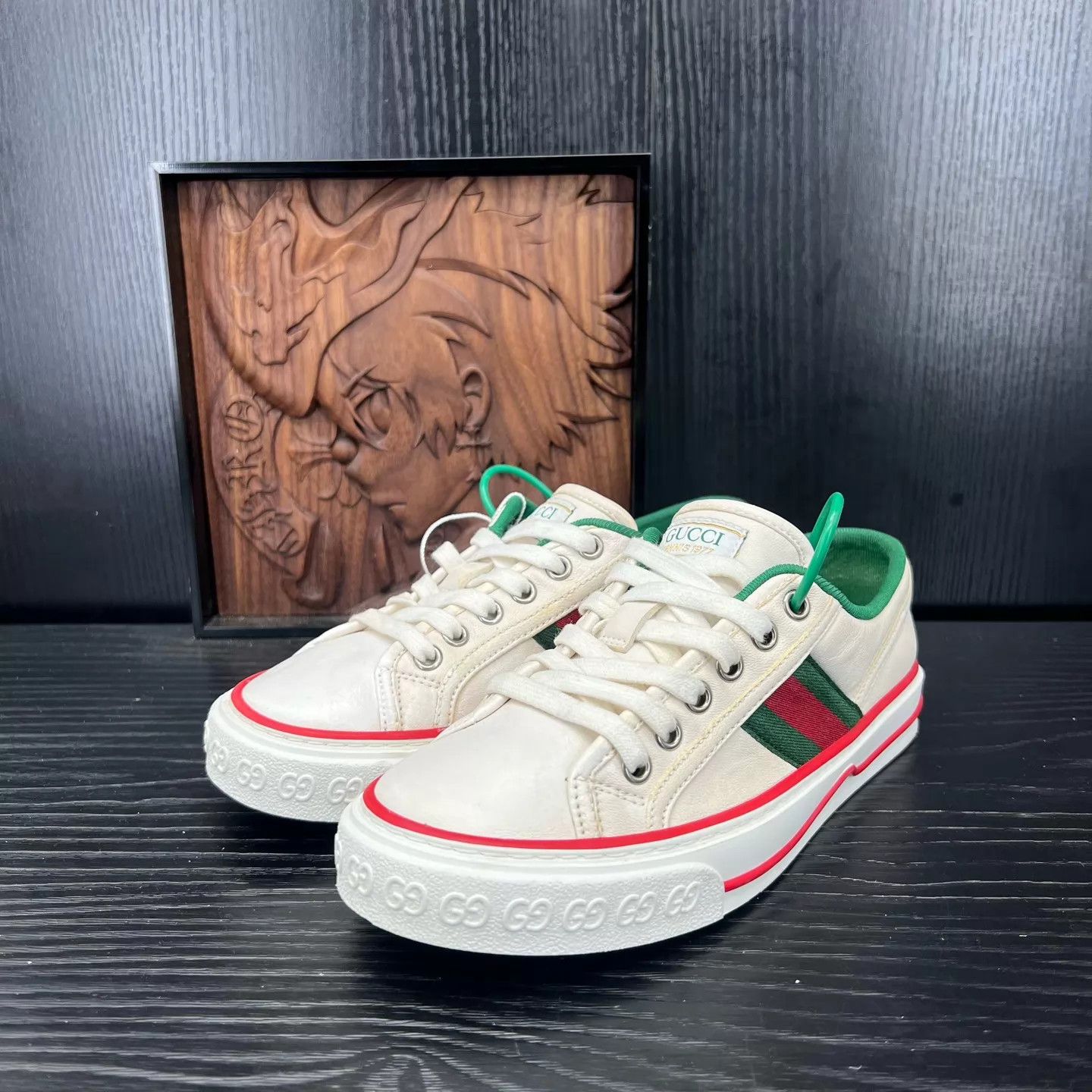Gucci Gucci 1977 White Red Green 35 Shoes Size US 4.5 / IT 34.5 - 1 Thumbnail