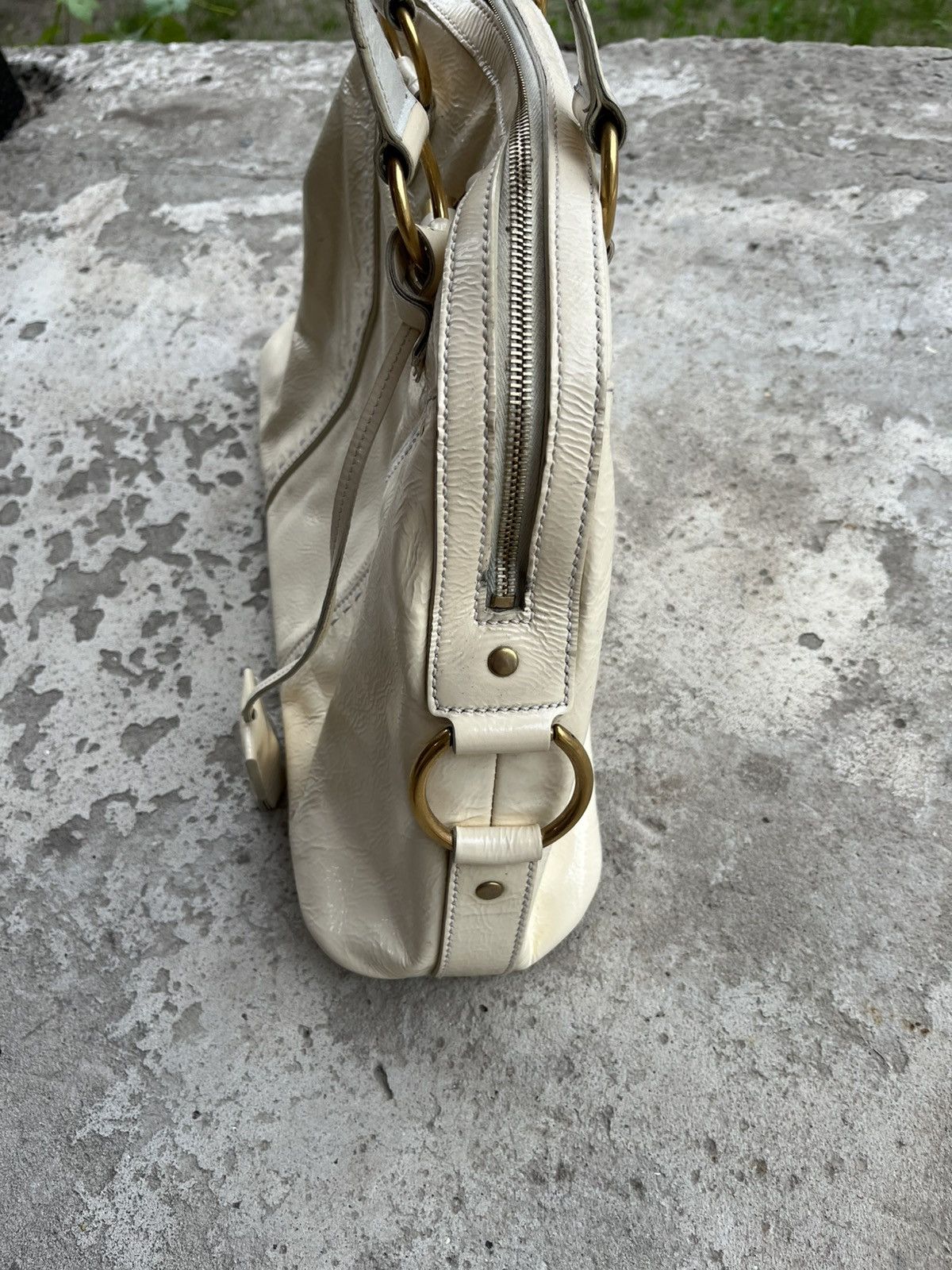 Saint Laurent Paris × Yves Saint Laurent Yves Saint Laurent Rive Gauche YSL Muse Leather Tote Bag Size ONE SIZE - 5 Thumbnail