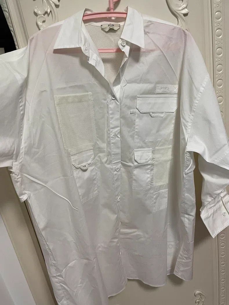 Fendi Fendi White blouse Size XXS / US 00 / IT 34 - 2 Thumbnail