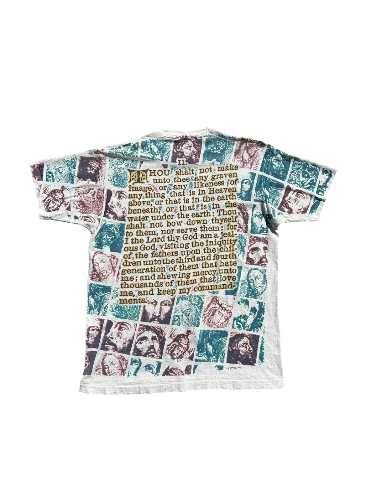 Liquid Blue × Vintage Vintage 90s Jesus All over Print T-Shirt