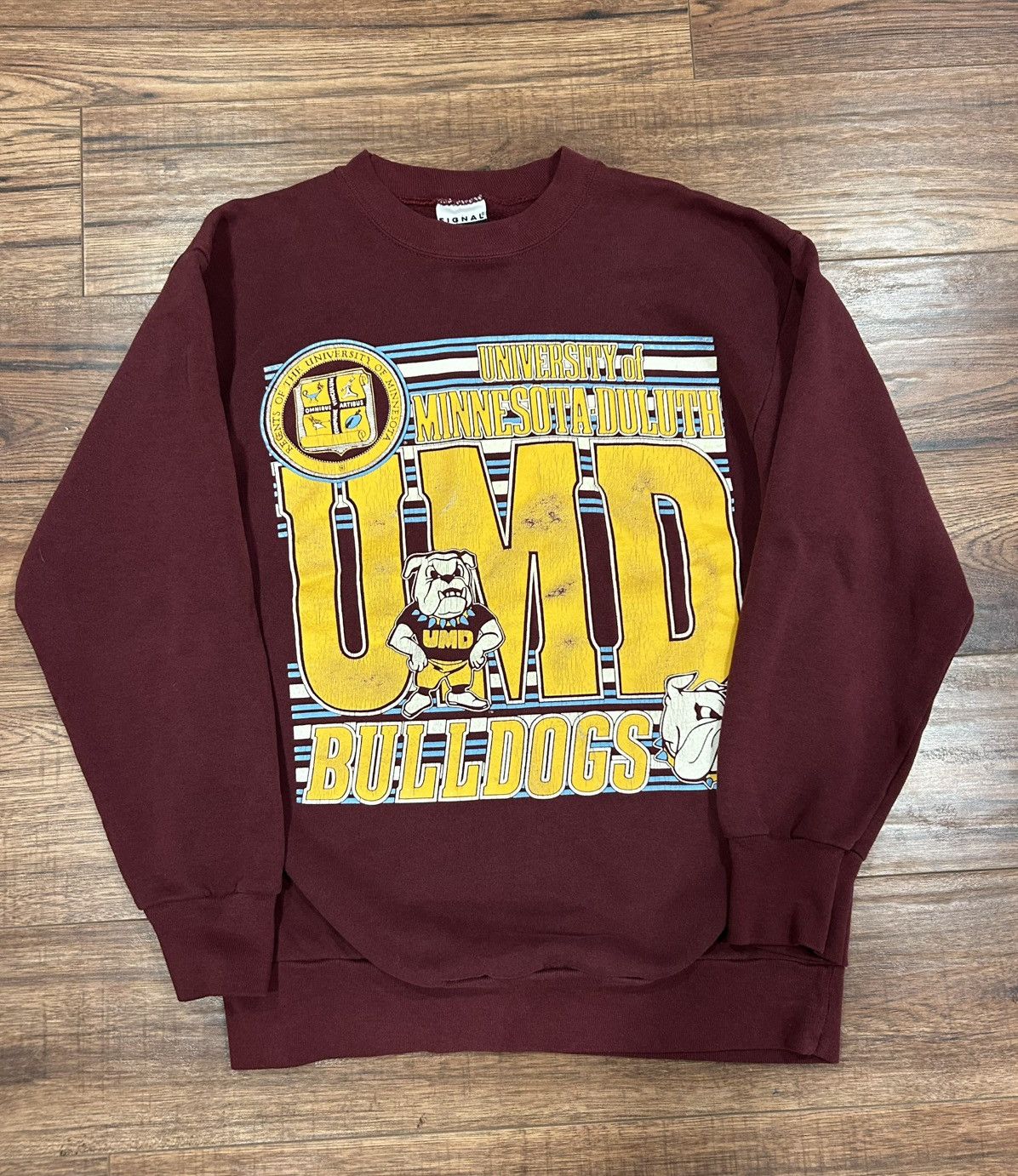 NCAA × Signal Sport × Vintage Vintage University Of Minnesota Duluth Bulldogs Crewneck Size US M / EU 48-50 / 2 - 1 Thumbnail