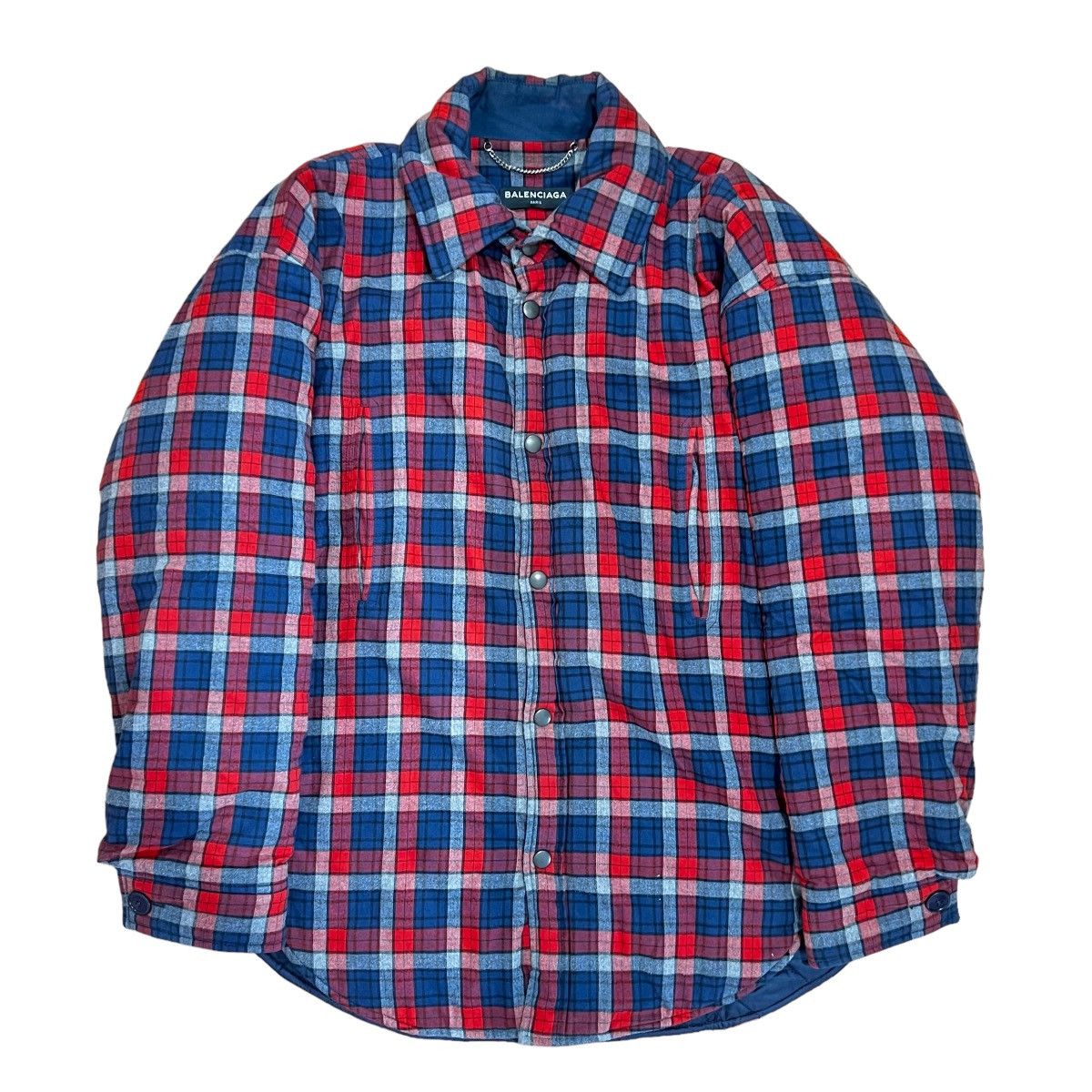 Balenciaga BALENCIAGA 17AW DEMNA GVASALIA PADDED FLANNEL SHIRTS JACKET Size US M / EU 48-50 / 2 - 13 Thumbnail